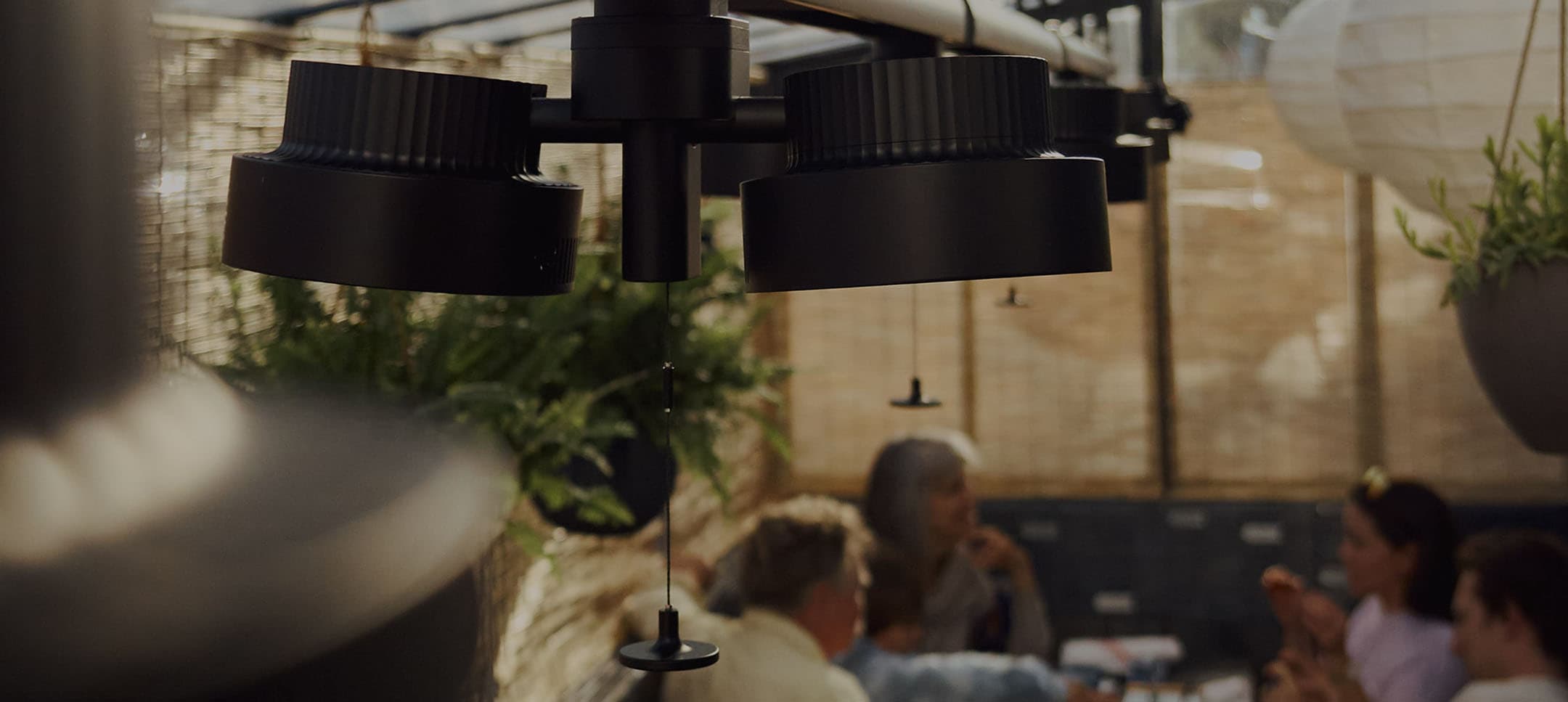 Focal heater at Anchovy Bar